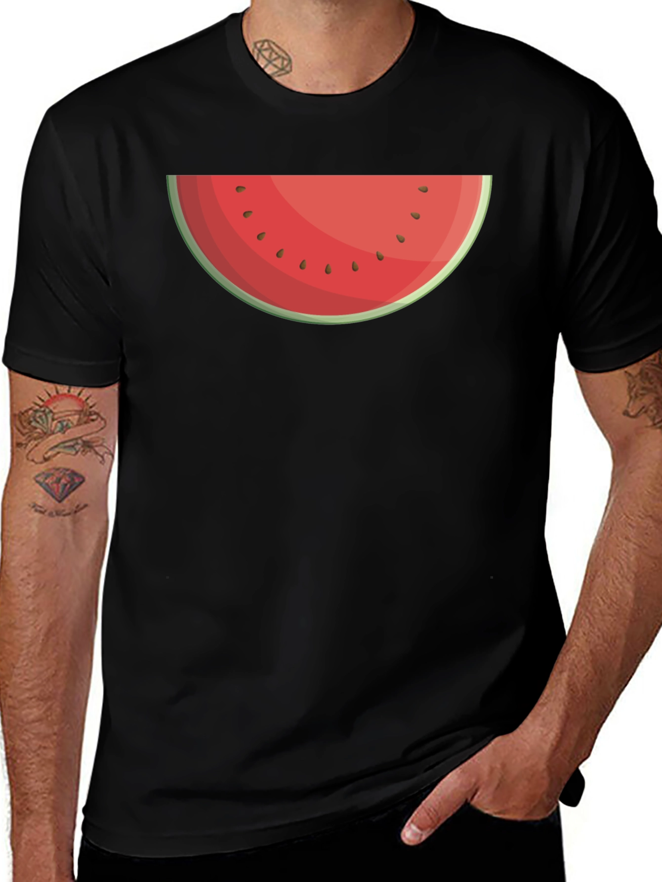 Watermelon Slice Graphic Tee - Summer Fun