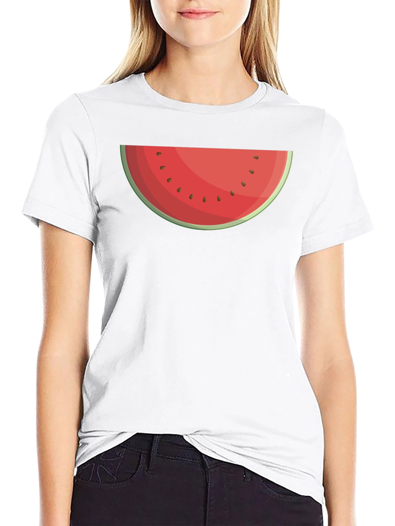 Watermelon Slice Graphic Tee - Summer Fun