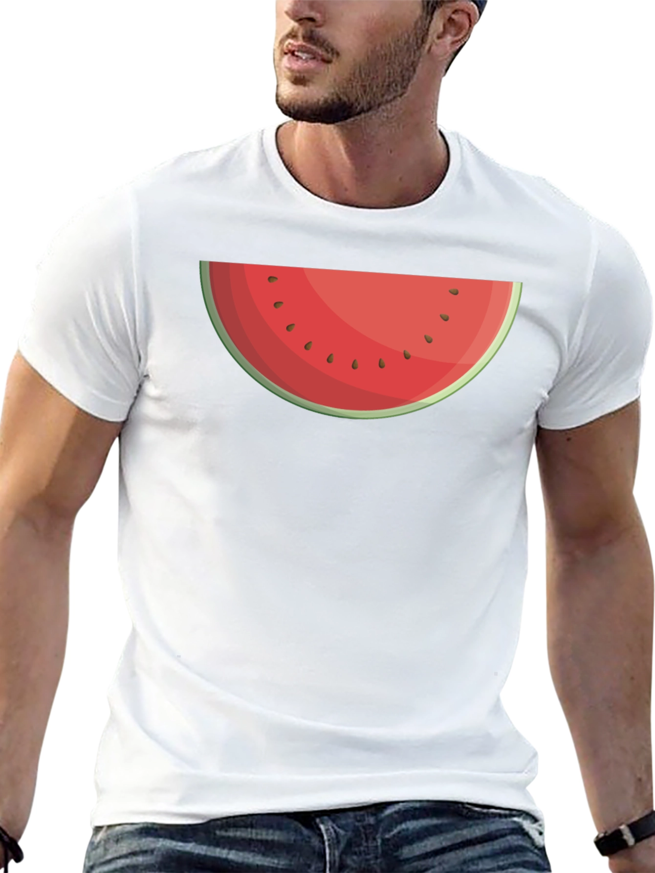 Watermelon Slice Graphic Tee - Summer Fun