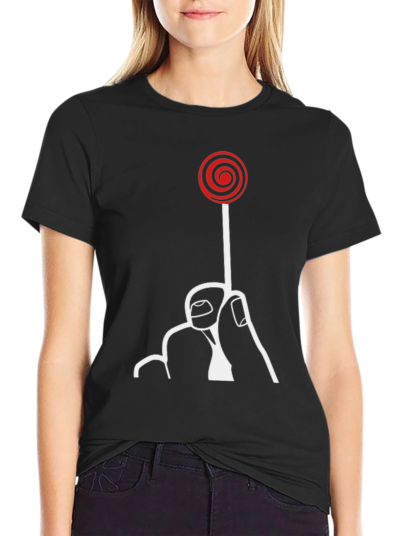 Saw Movie Lollipop Graphic Tee - Black