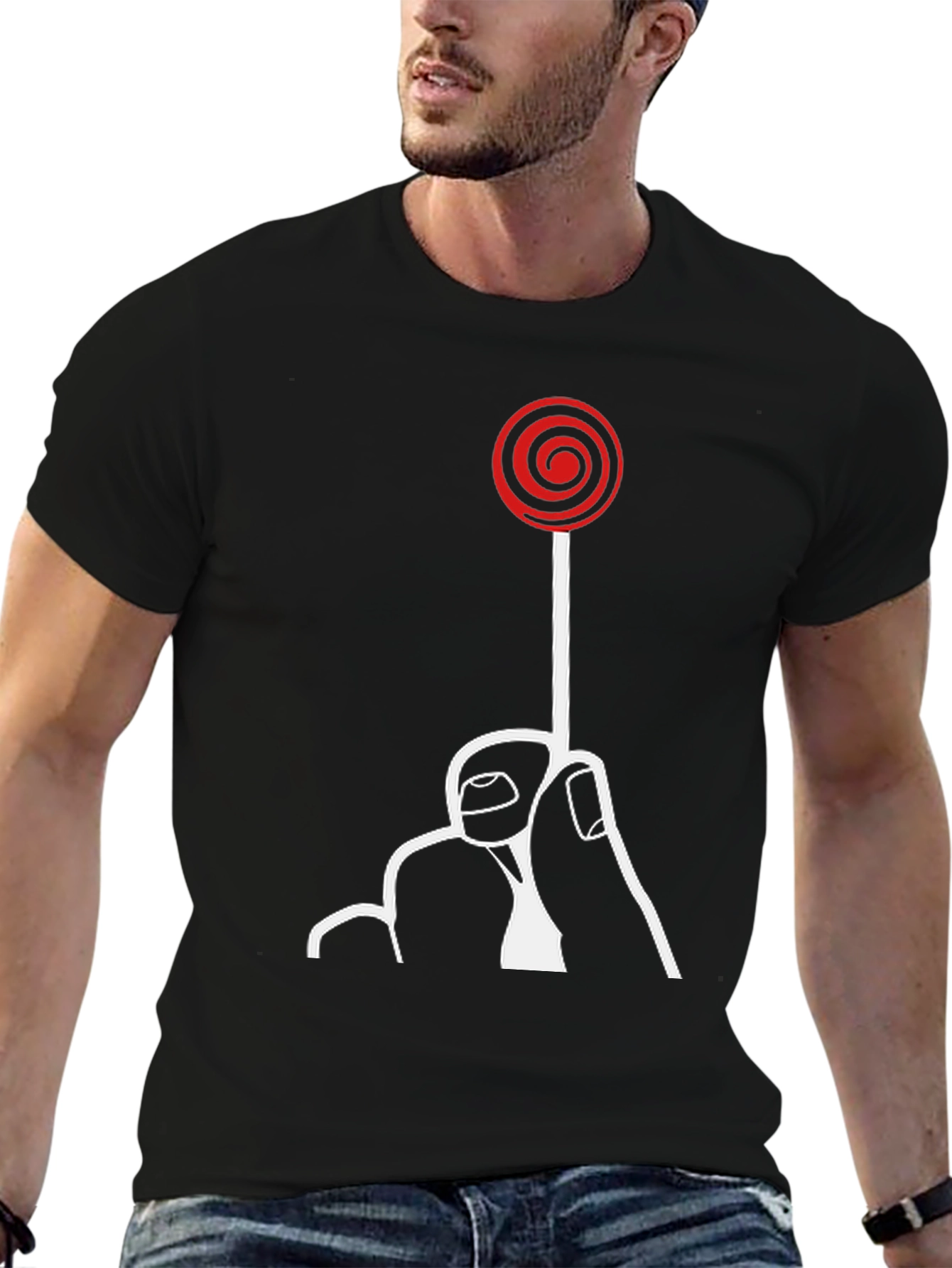 Saw Movie Lollipop Graphic Tee - Black