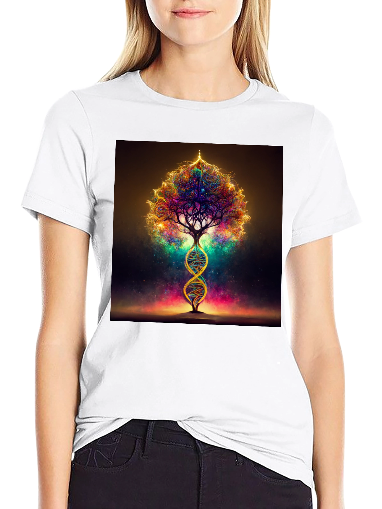 DNA Tree of Life Black T-Shirt
