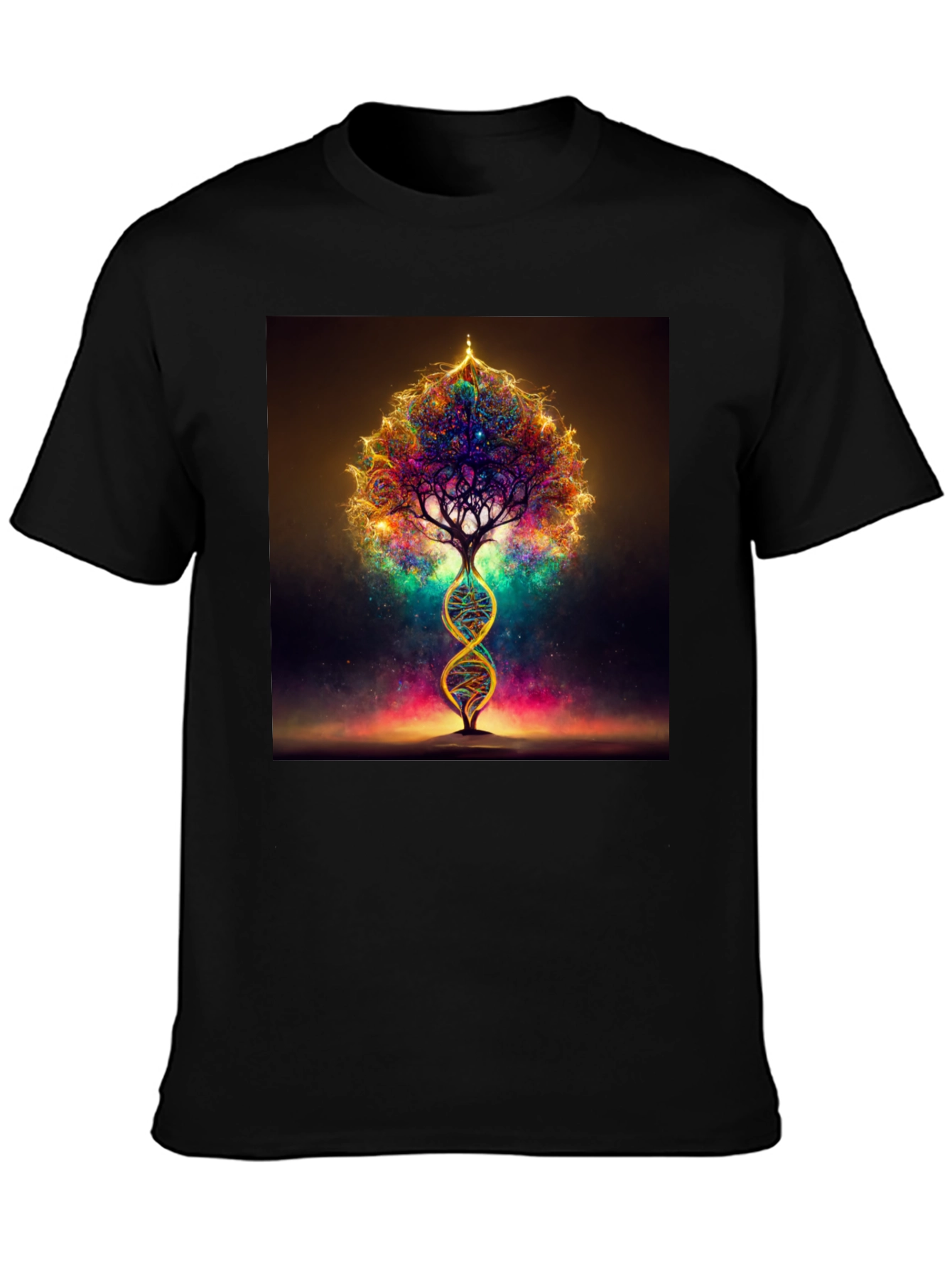 DNA Tree of Life Black T-Shirt