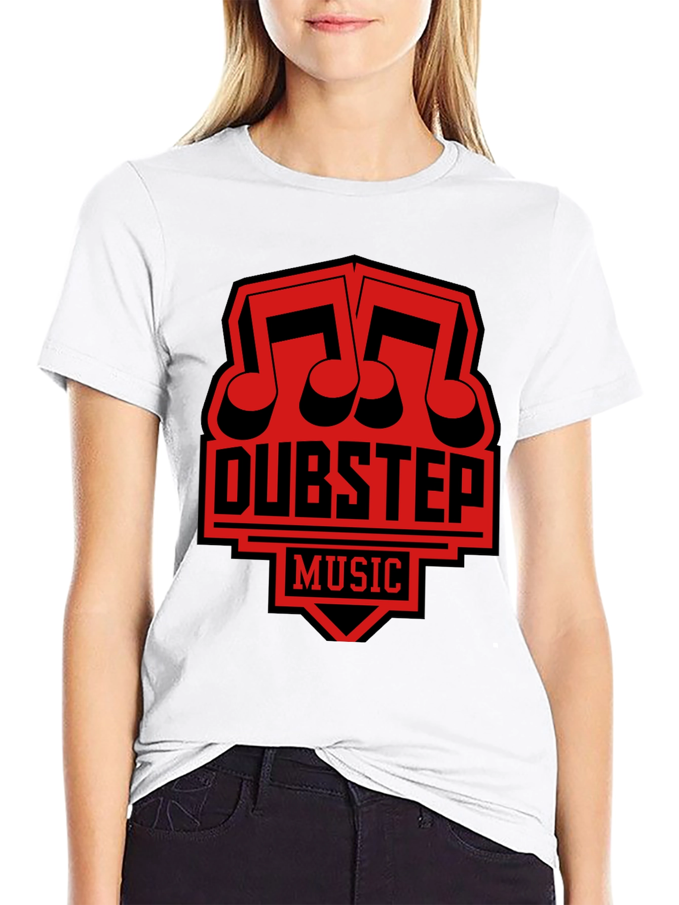 Dubstep Music Graphic T-Shirt - Black