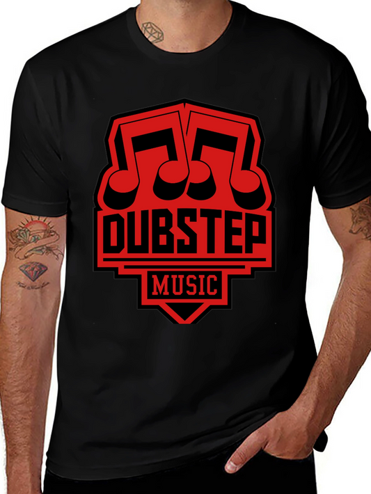 Dubstep Music Graphic T-Shirt - Black