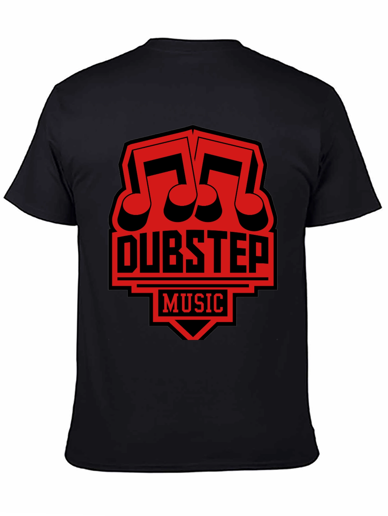 Dubstep Music Graphic T-Shirt - Black