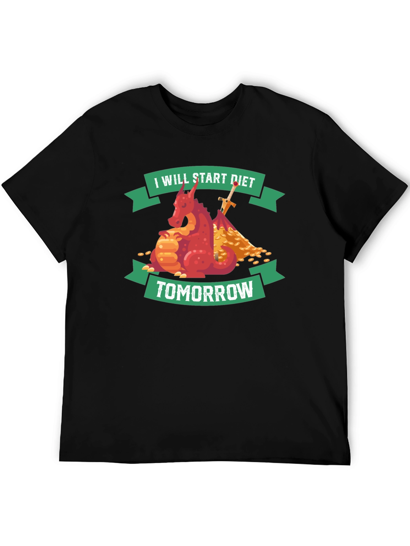 Funny Diet T-Shirt: I Will Start Diet Tomorrow