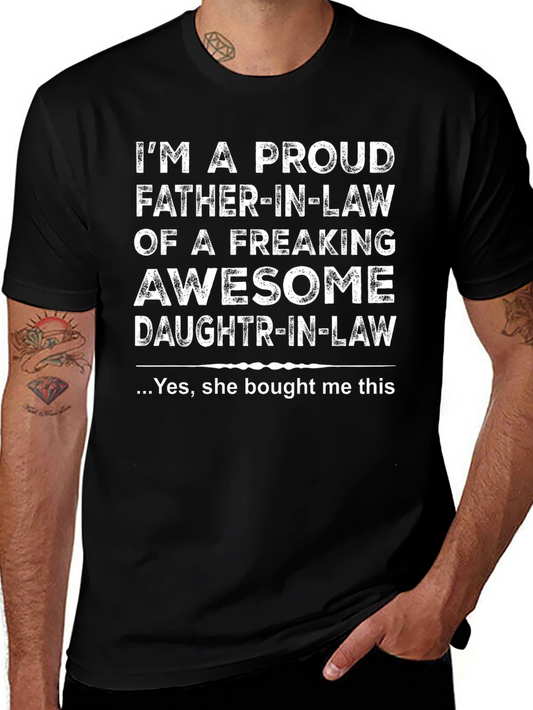Proud Father-in-Law Graphic T-Shirt