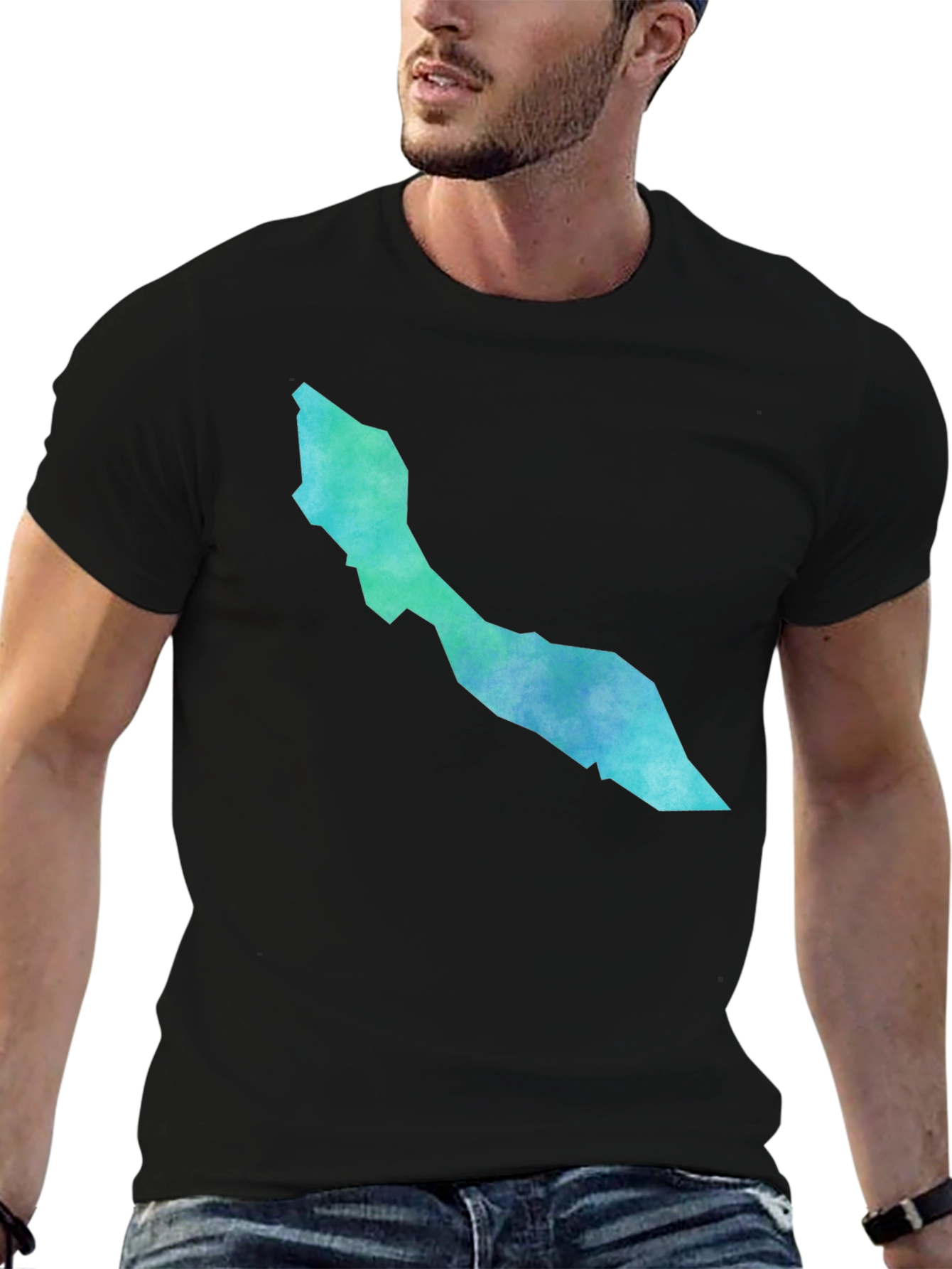 Curaçao Map Graphic Tee - Modern Style