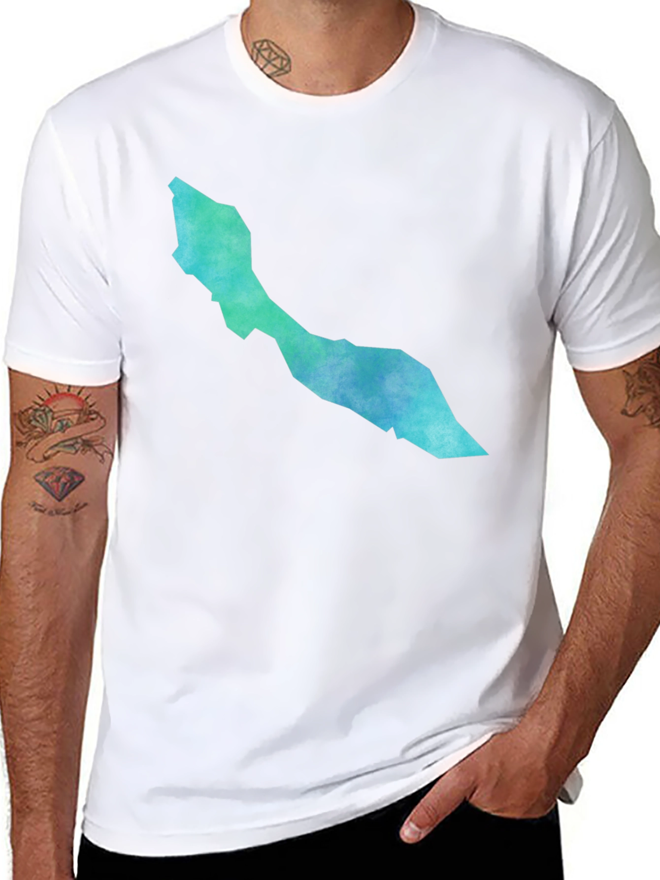Curaçao Map Graphic Tee - Modern Style
