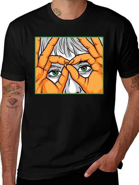 Eye See You Graphic Tee - Black Cotton Comfort