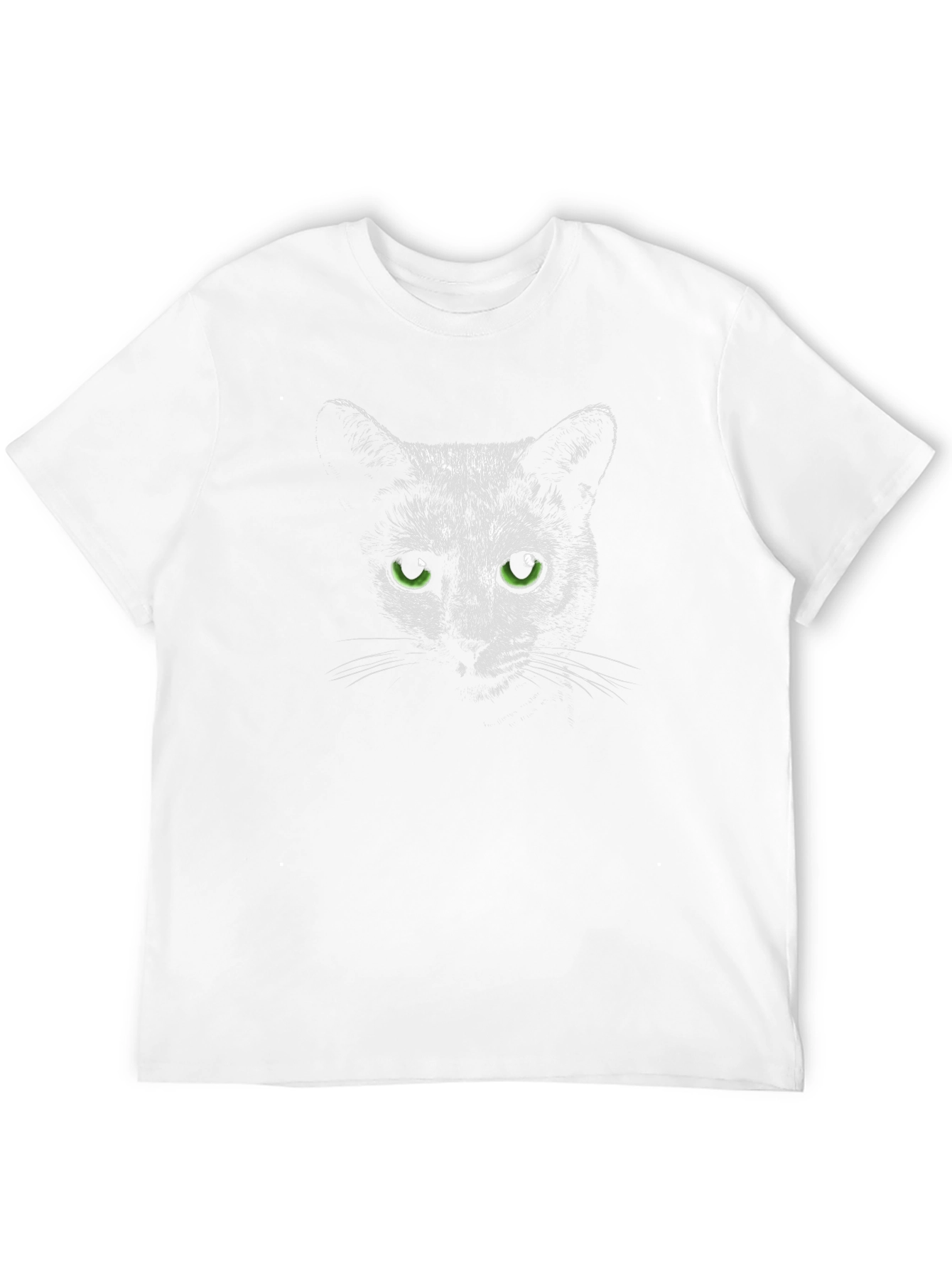 Black Cat Green Eyes T-Shirt
