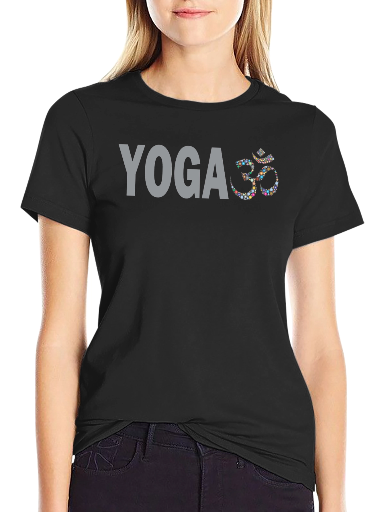 Yoga Om Symbol T-Shirt - Soft Cotton Blend