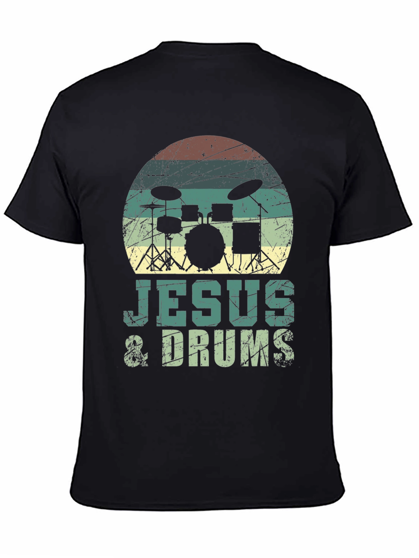 Jesus & Drums T-Shirt - Christian Drummer Tee