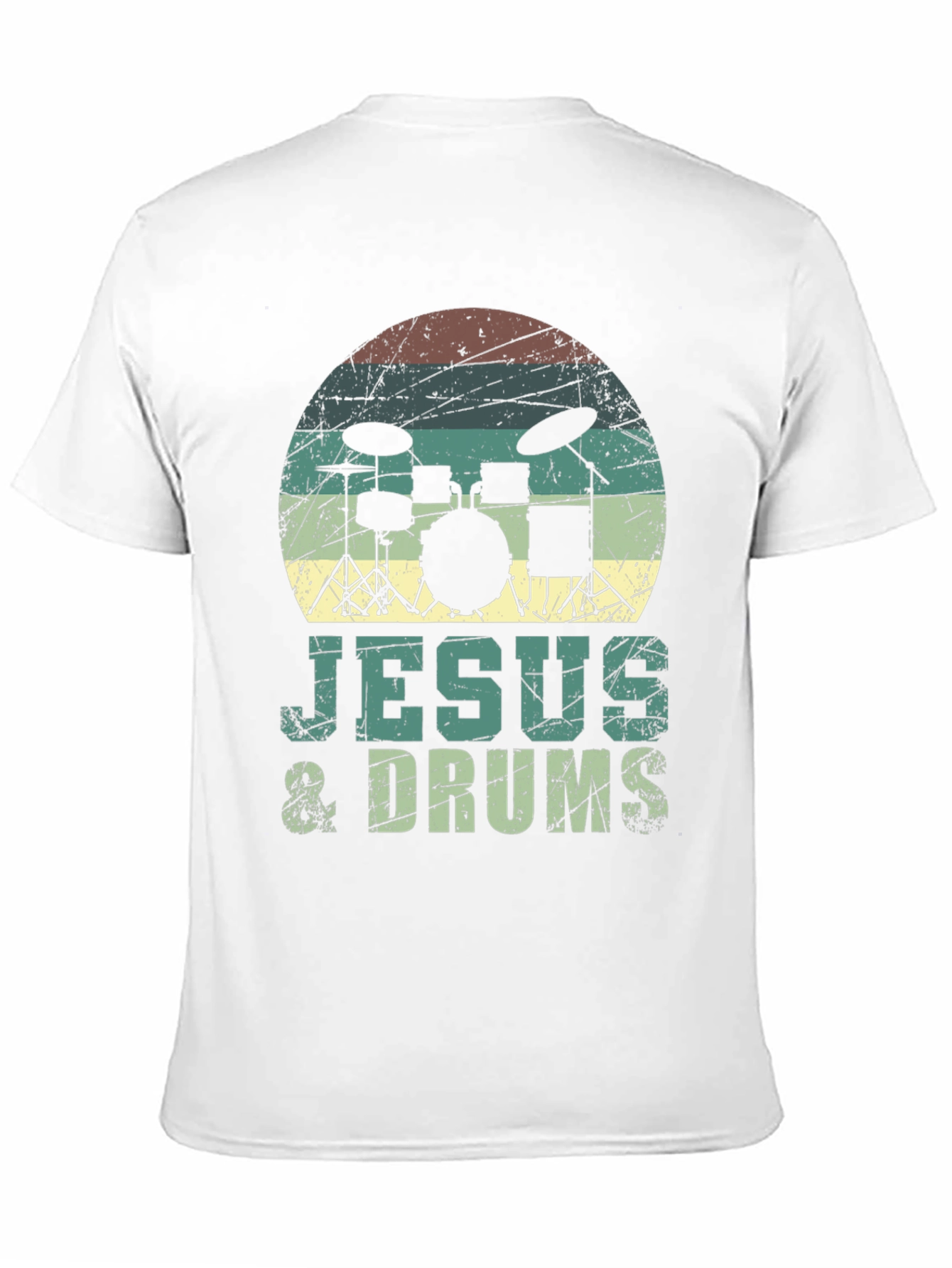 Jesus & Drums T-Shirt - Christian Drummer Tee
