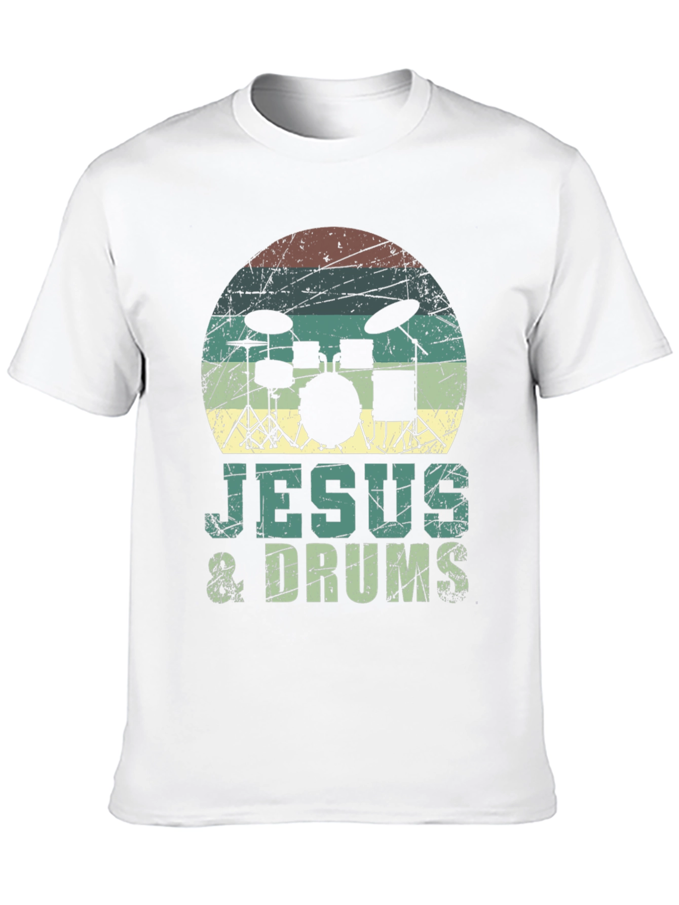 Jesus & Drums T-Shirt - Christian Drummer Tee