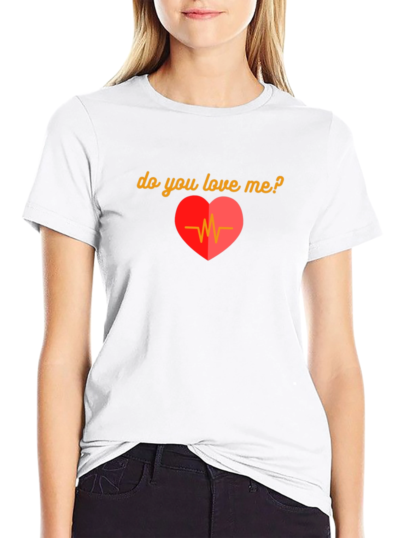 Do You Love Me? Heartbeat Graphic T-Shirt