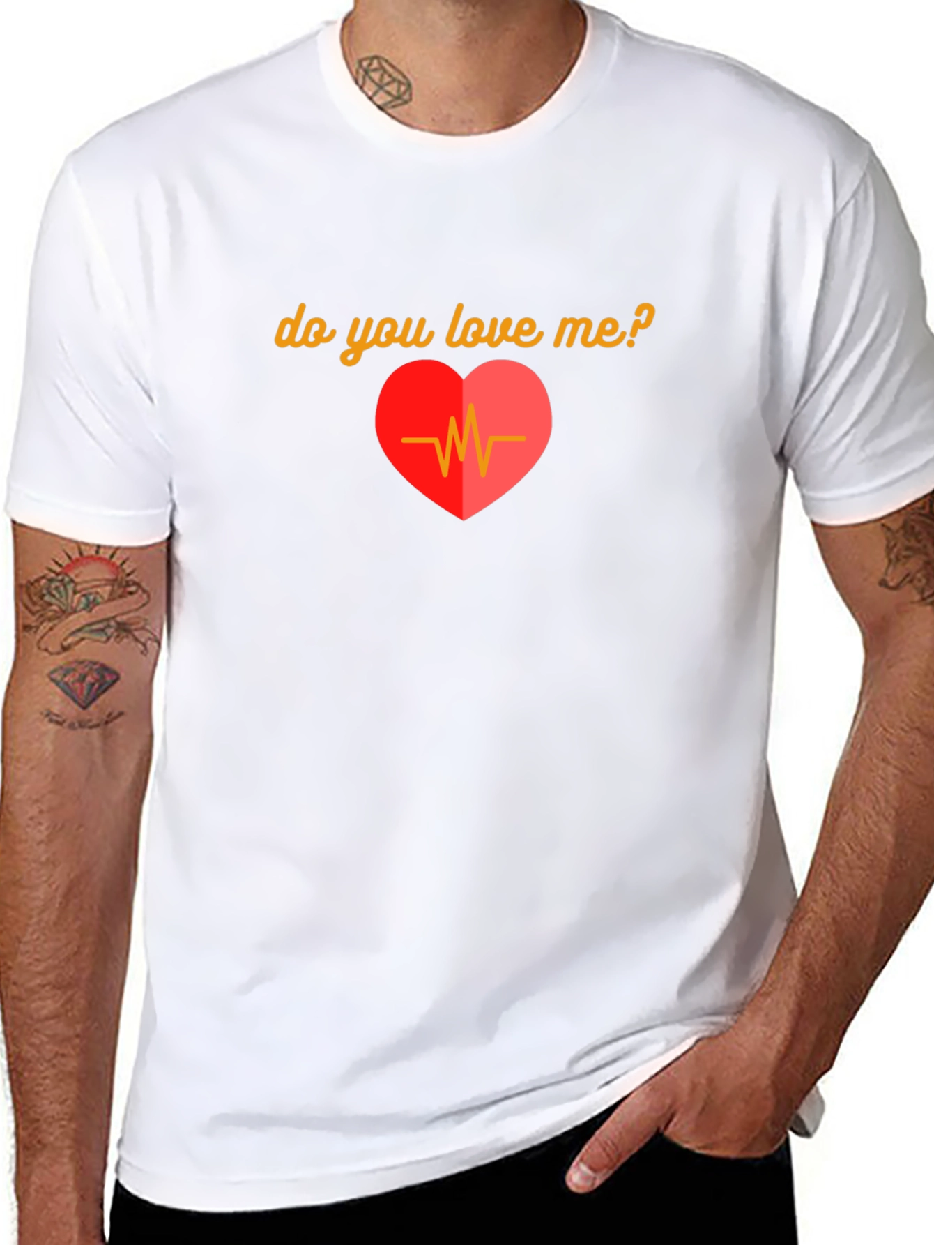 Do You Love Me? Heartbeat Graphic T-Shirt