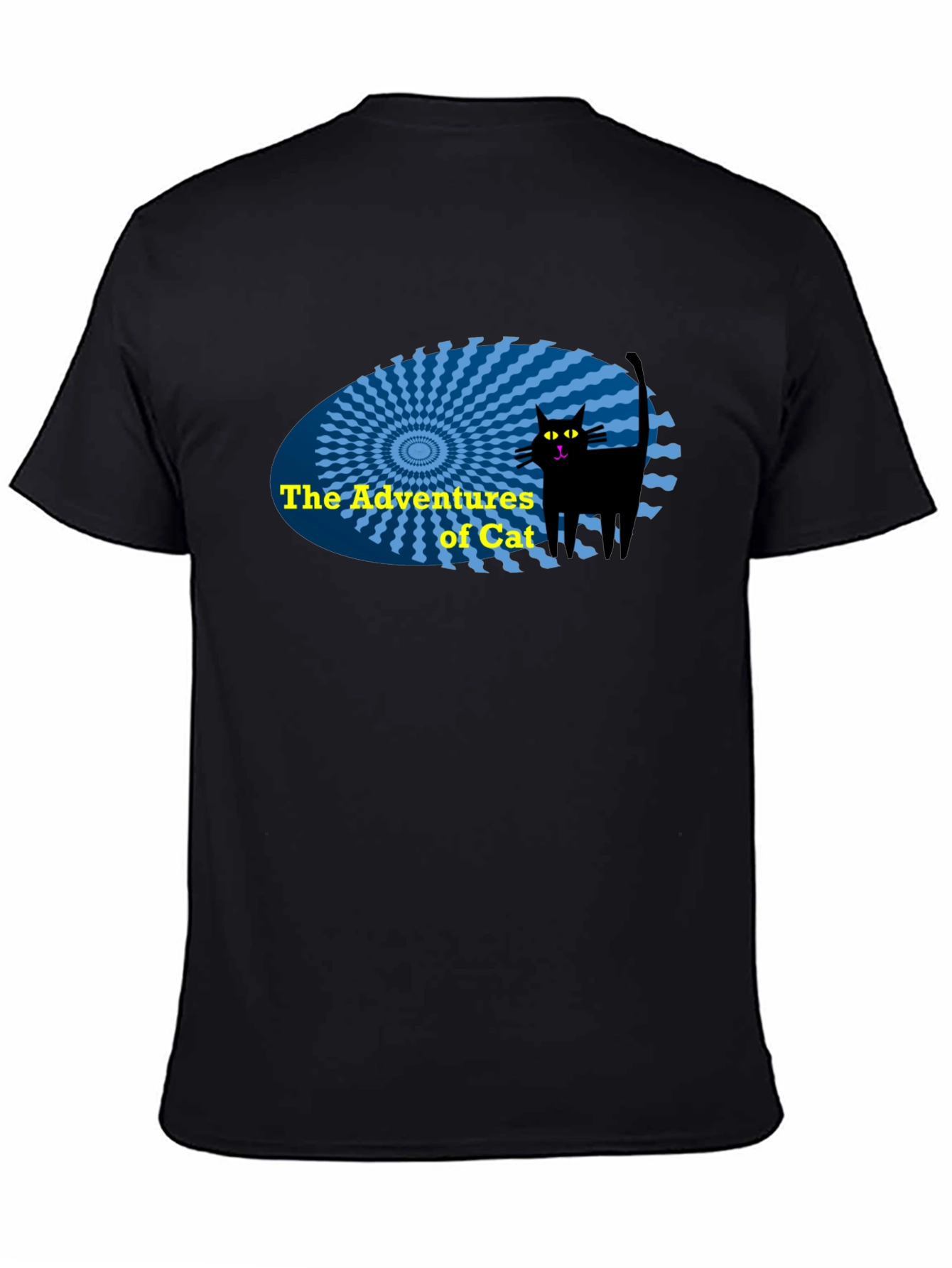 The Adventures of Cat Black T-Shirt