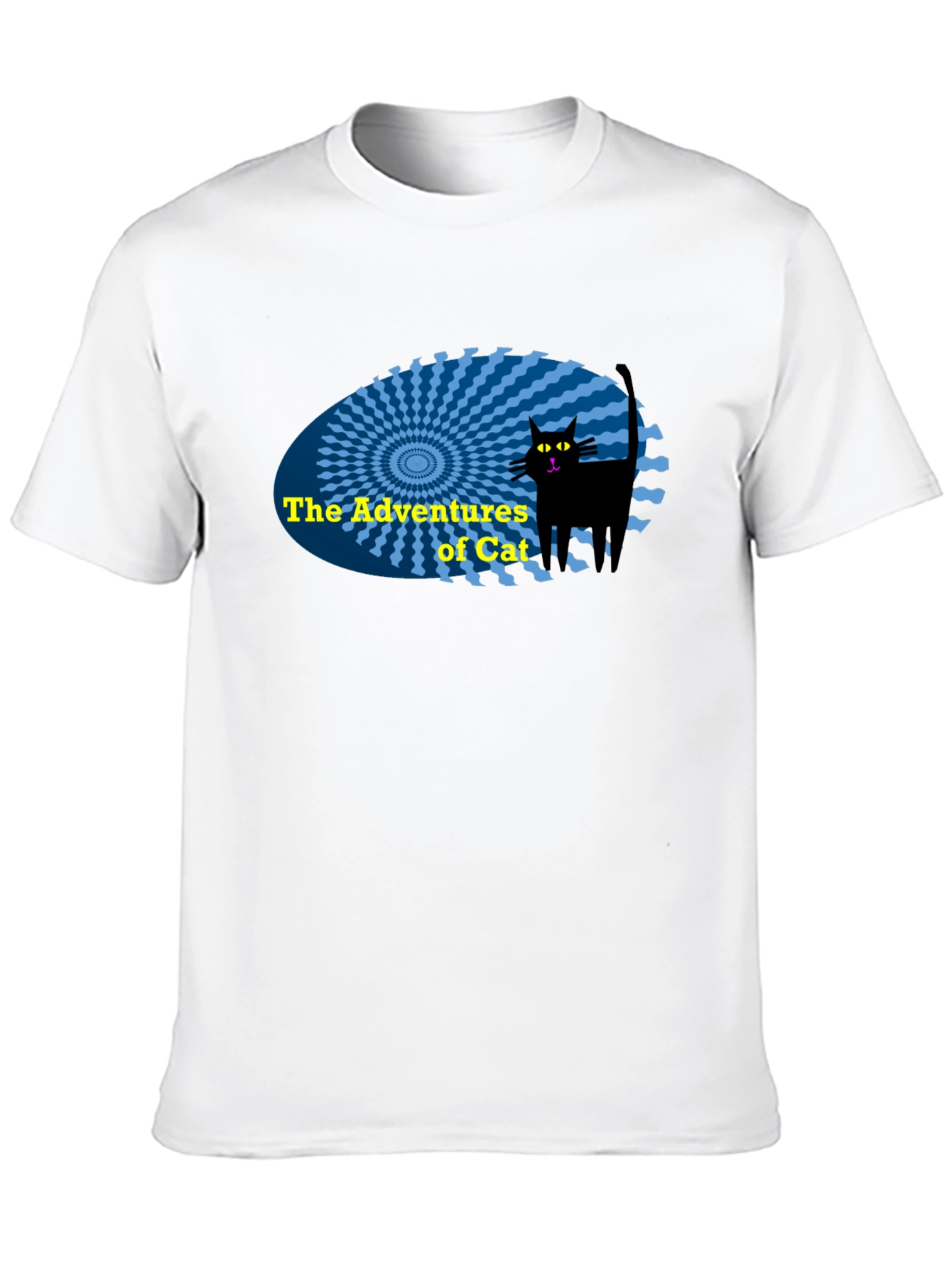 The Adventures of Cat Black T-Shirt