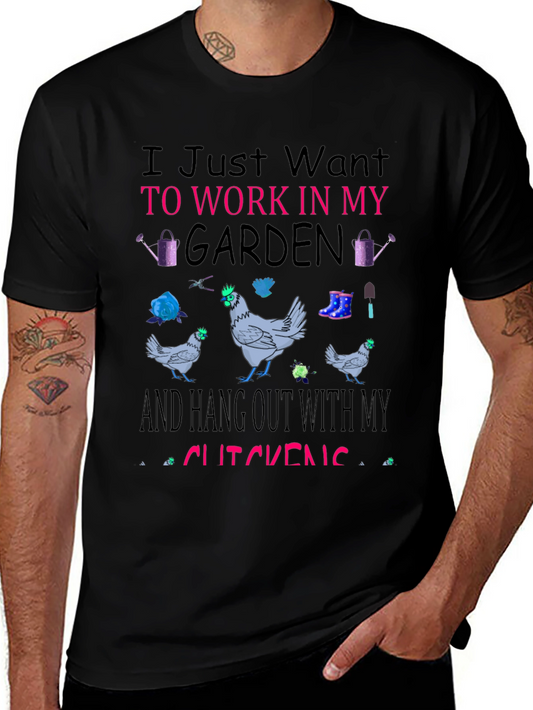 Garden Chickens Graphic Tee