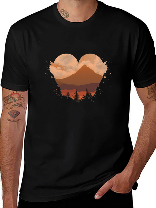 Mountain Heart T-Shirt - Nature Love Tee
