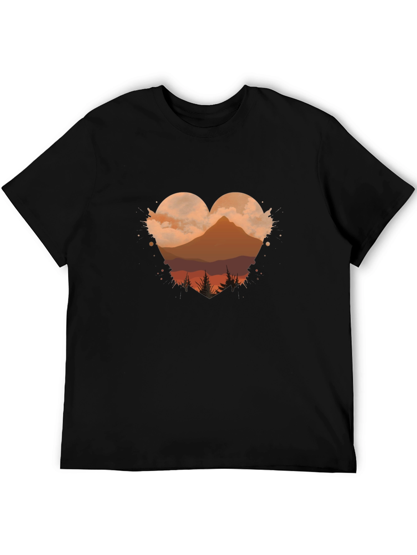 Mountain Heart T-Shirt - Nature Love Tee