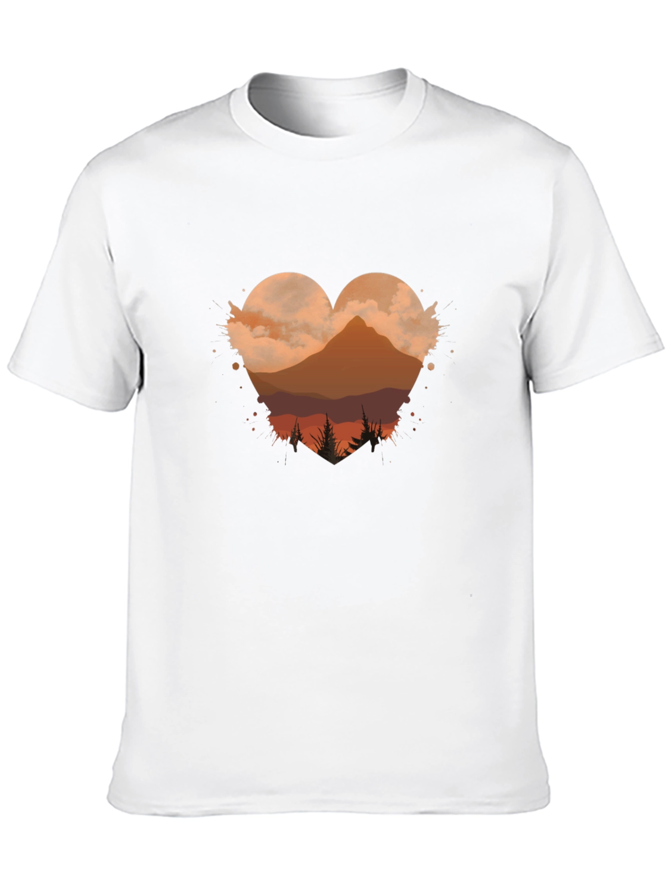 Mountain Heart T-Shirt - Nature Love Tee
