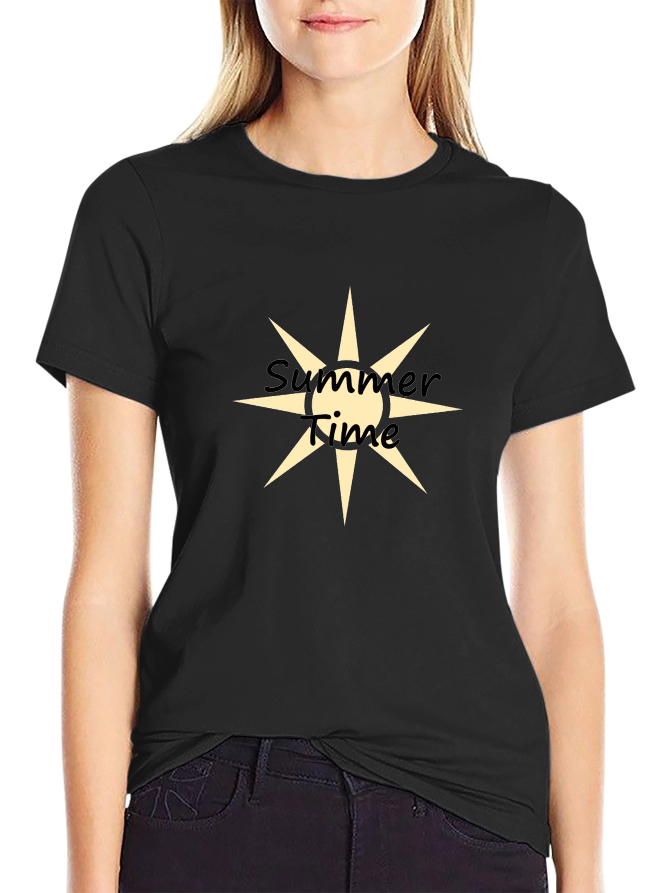 Summer Time Graphic Tee - Mens Black T-Shirt