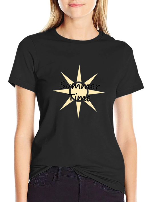 Summer Time Graphic Tee - Mens Black T-Shirt