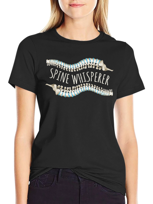 Spine Whisperer Graphic Tee - Chiropractic Humor Shirt