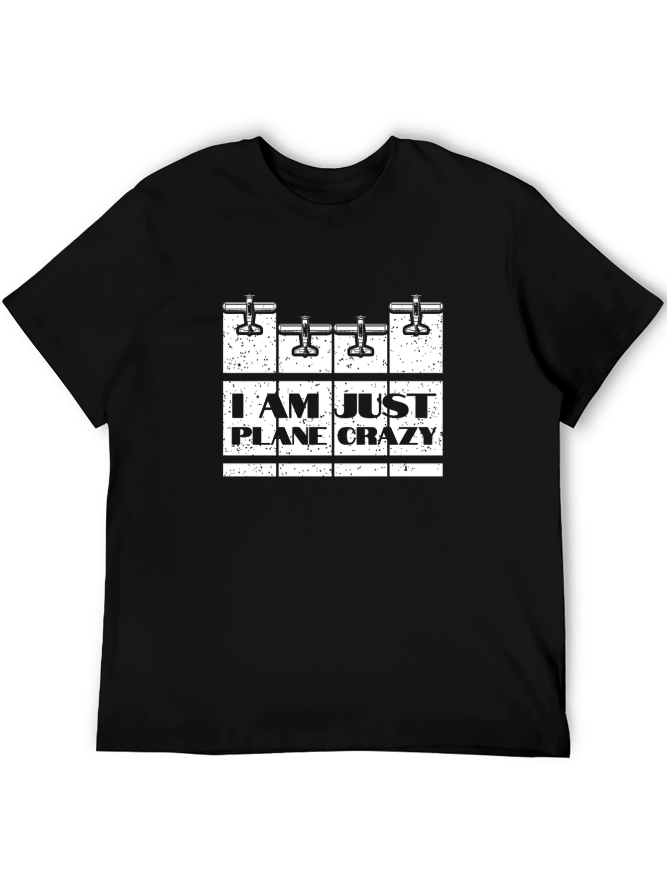 Plane Crazy Graphic Tee - Aviation Enthusiast Shirt