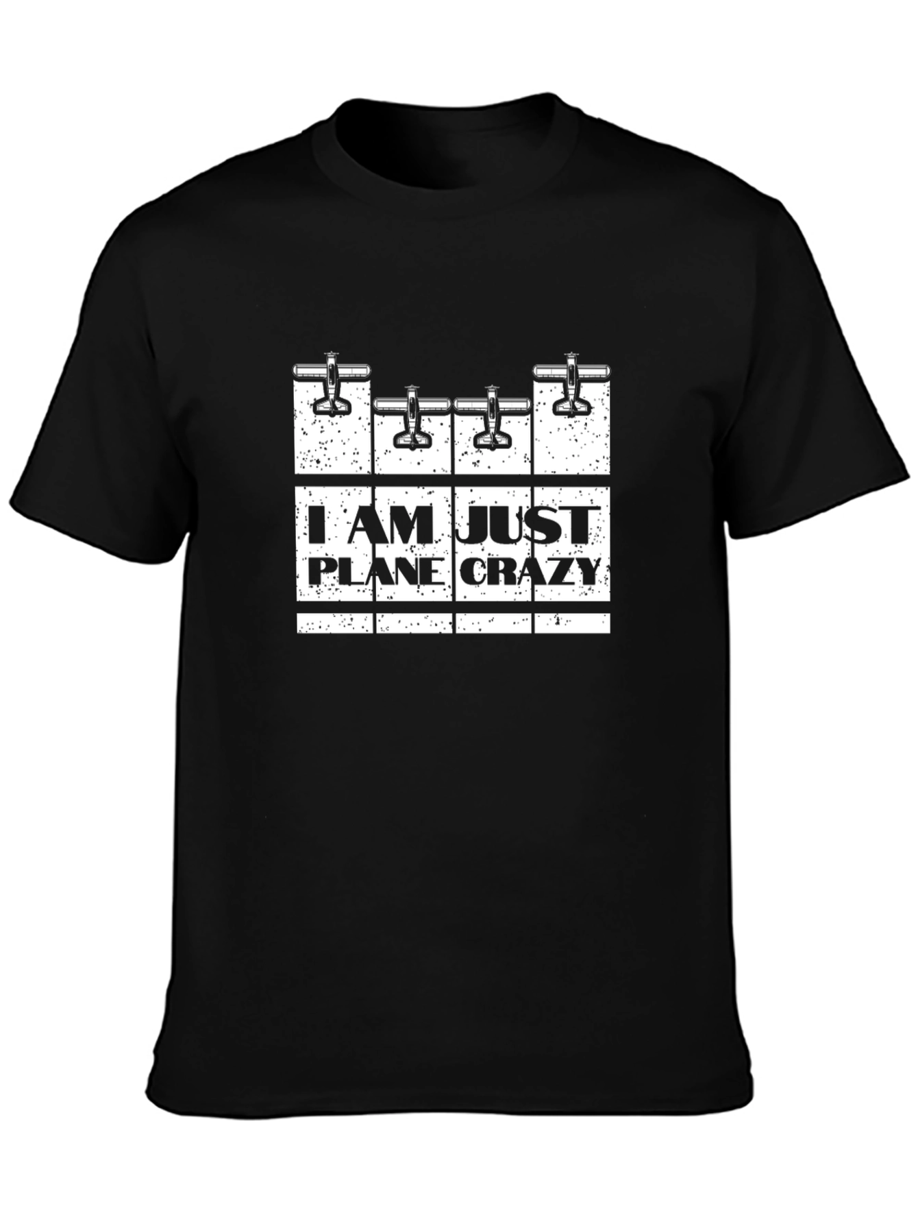 Plane Crazy Graphic Tee - Aviation Enthusiast Shirt
