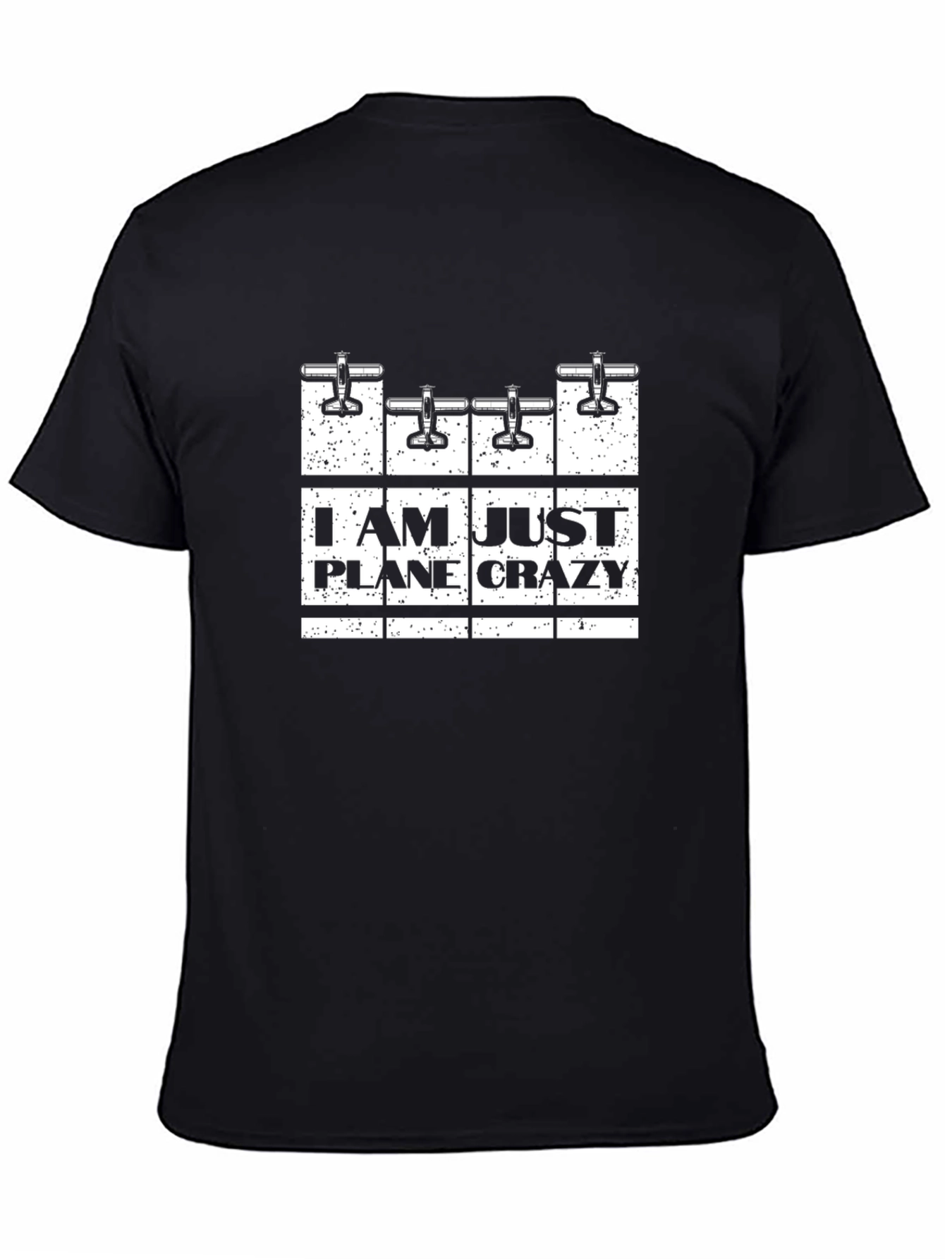 Plane Crazy Graphic Tee - Aviation Enthusiast Shirt