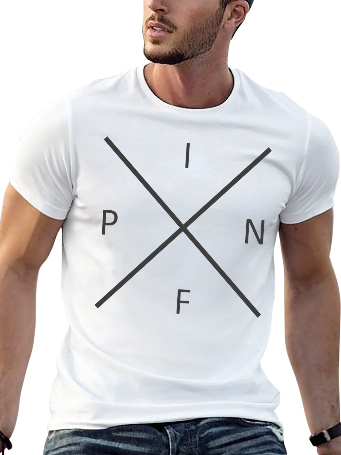 INPF Graphic Tee - Casual Style Black T-Shirt