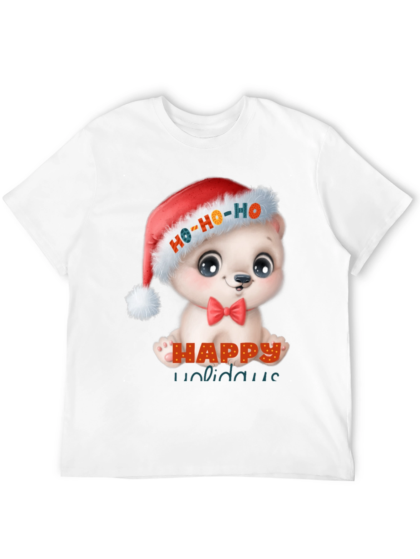Happy Holidays Cute Bear Christmas T-Shirt