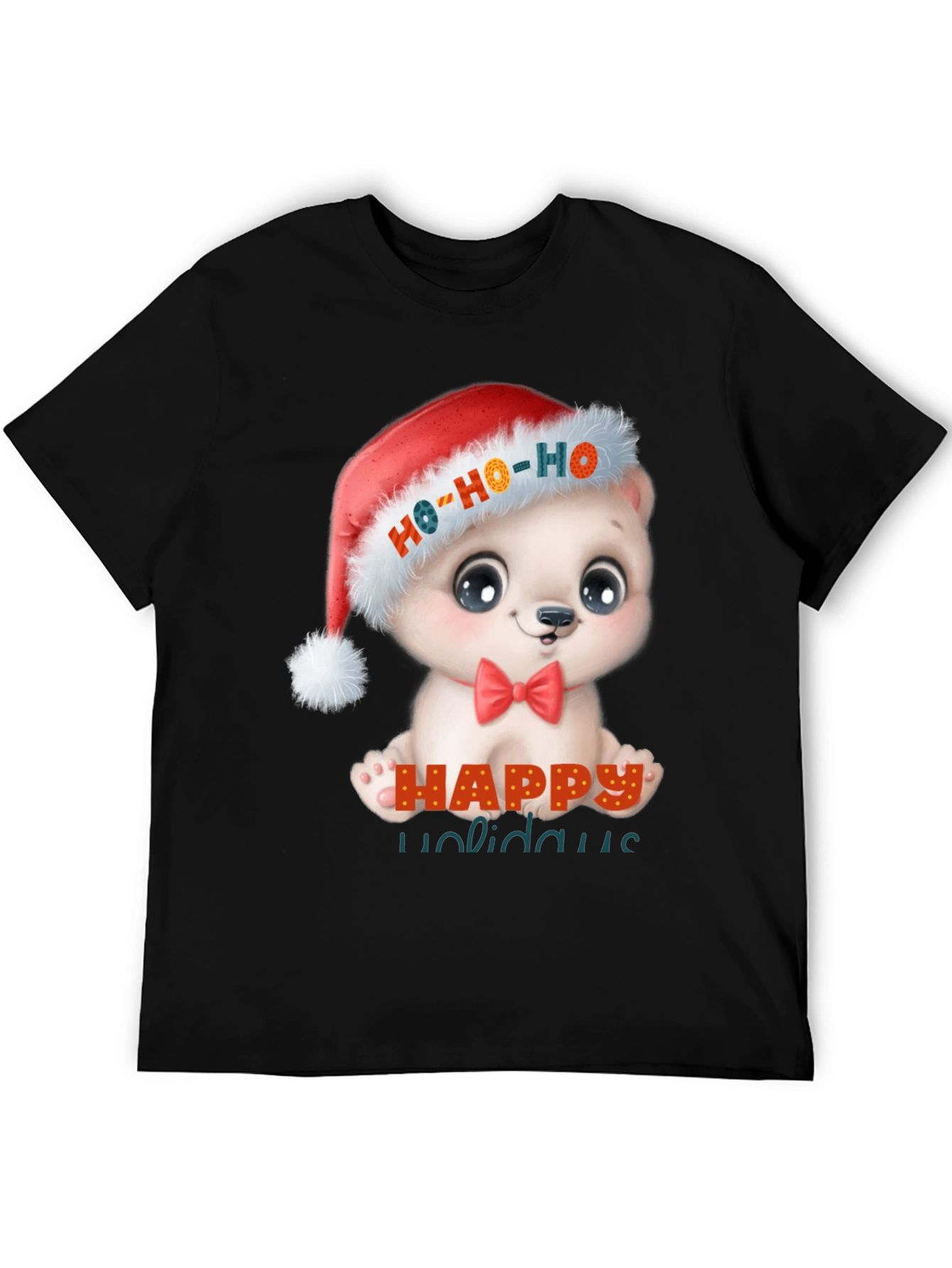Happy Holidays Cute Bear Christmas T-Shirt