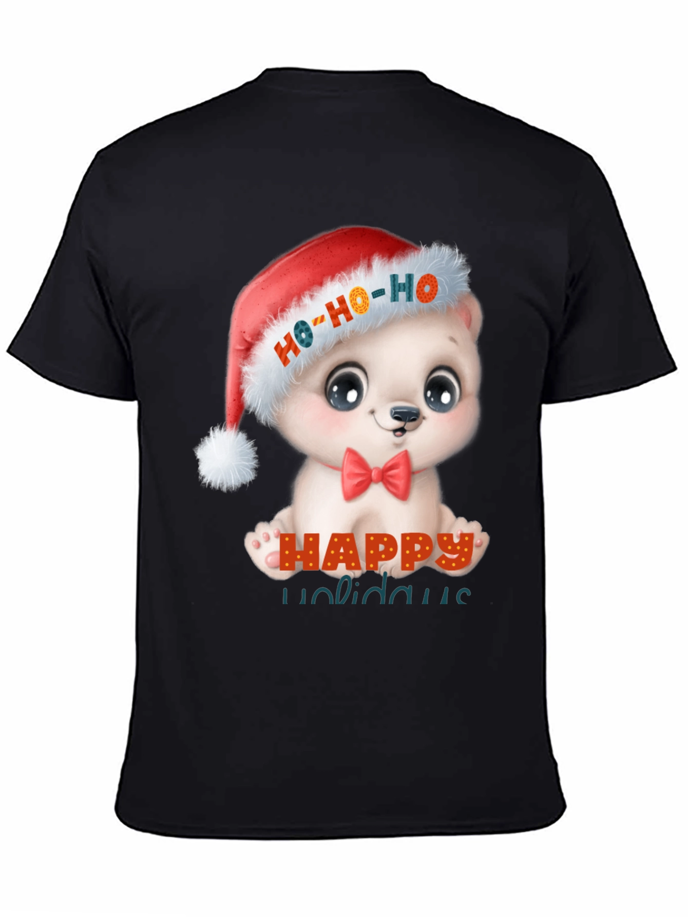 Happy Holidays Cute Bear Christmas T-Shirt