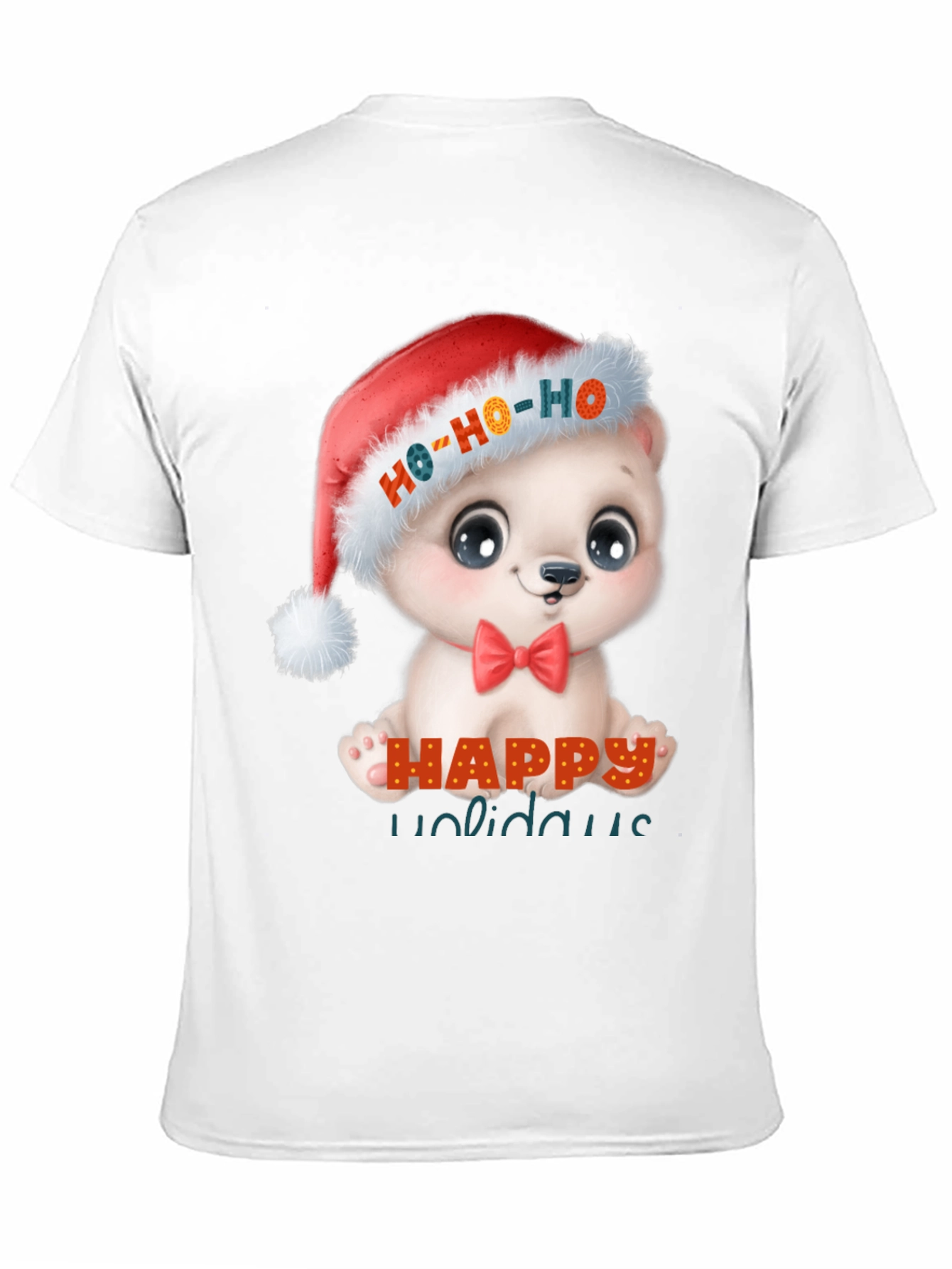 Happy Holidays Cute Bear Christmas T-Shirt