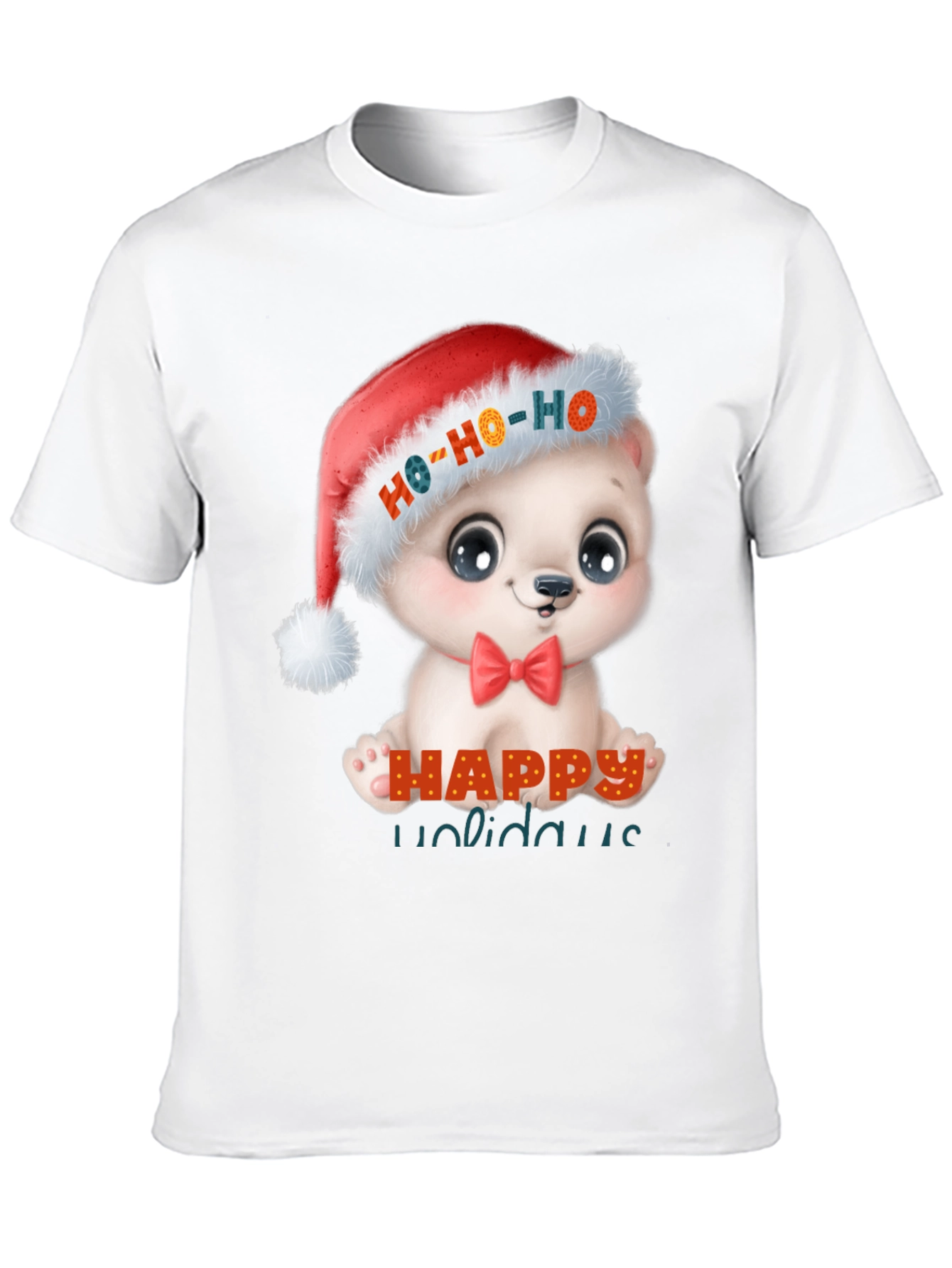 Happy Holidays Cute Bear Christmas T-Shirt