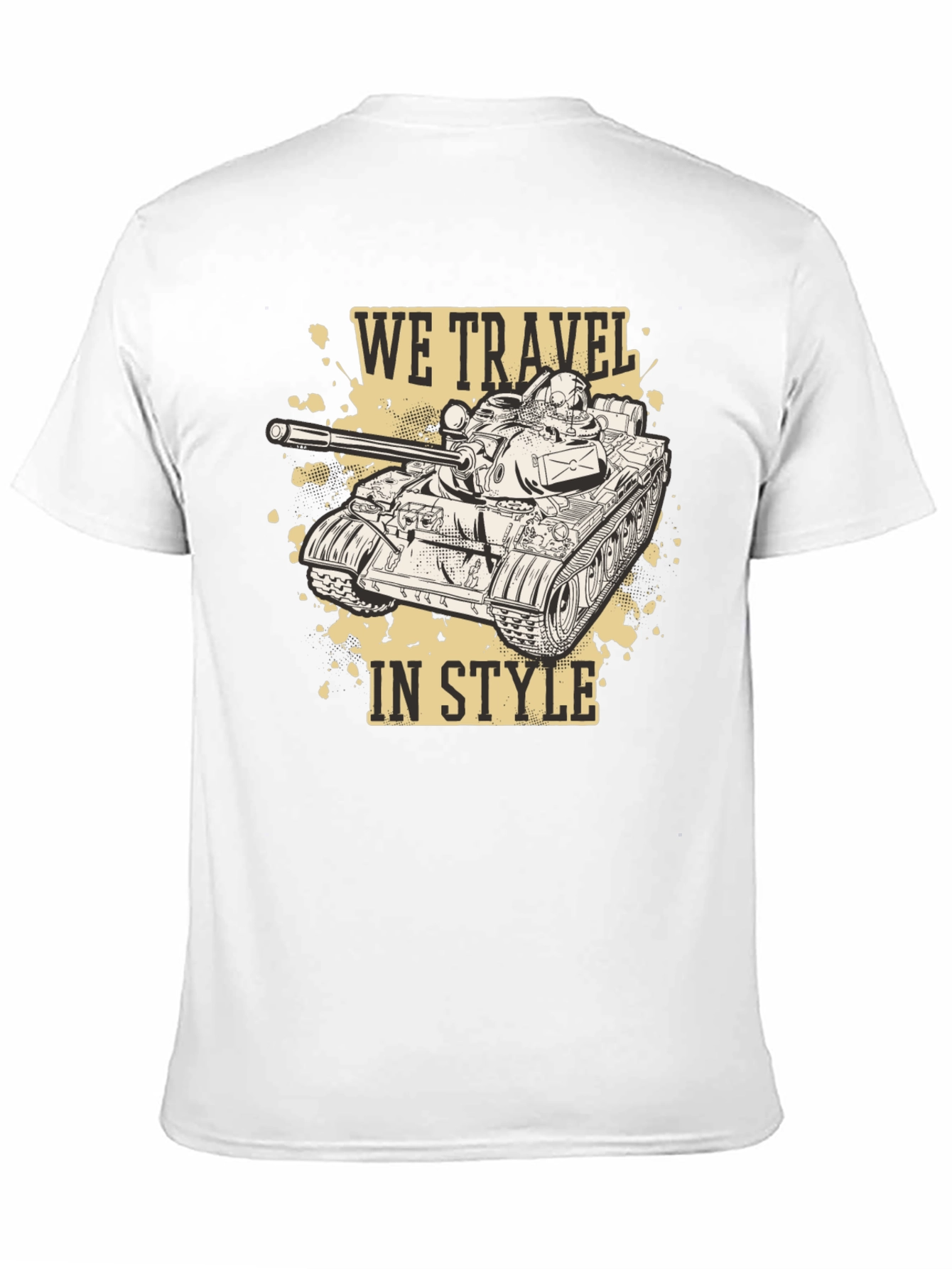 We Travel In Style Black Tank T-Shirt