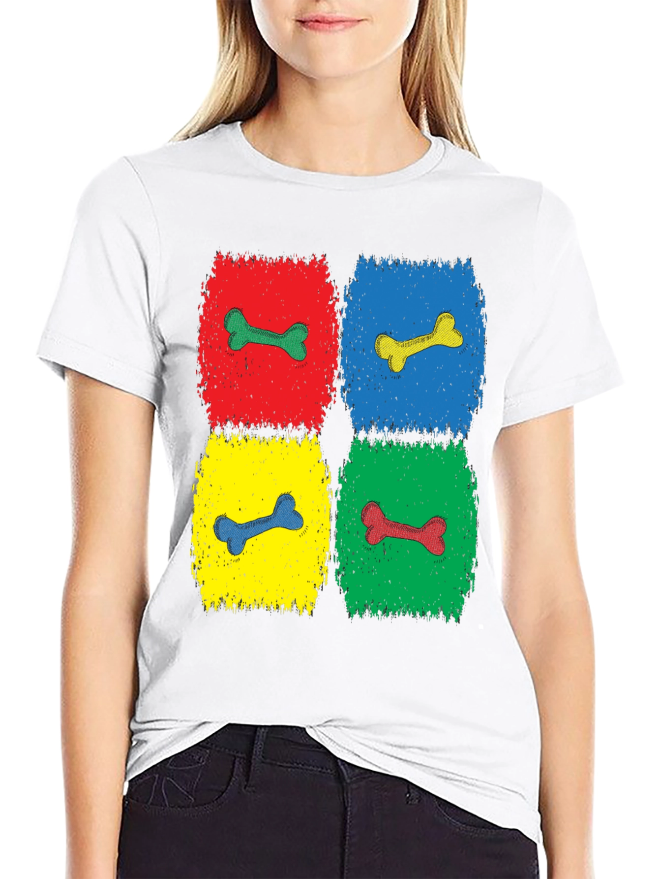 Pop Art Bone Pattern T-Shirt