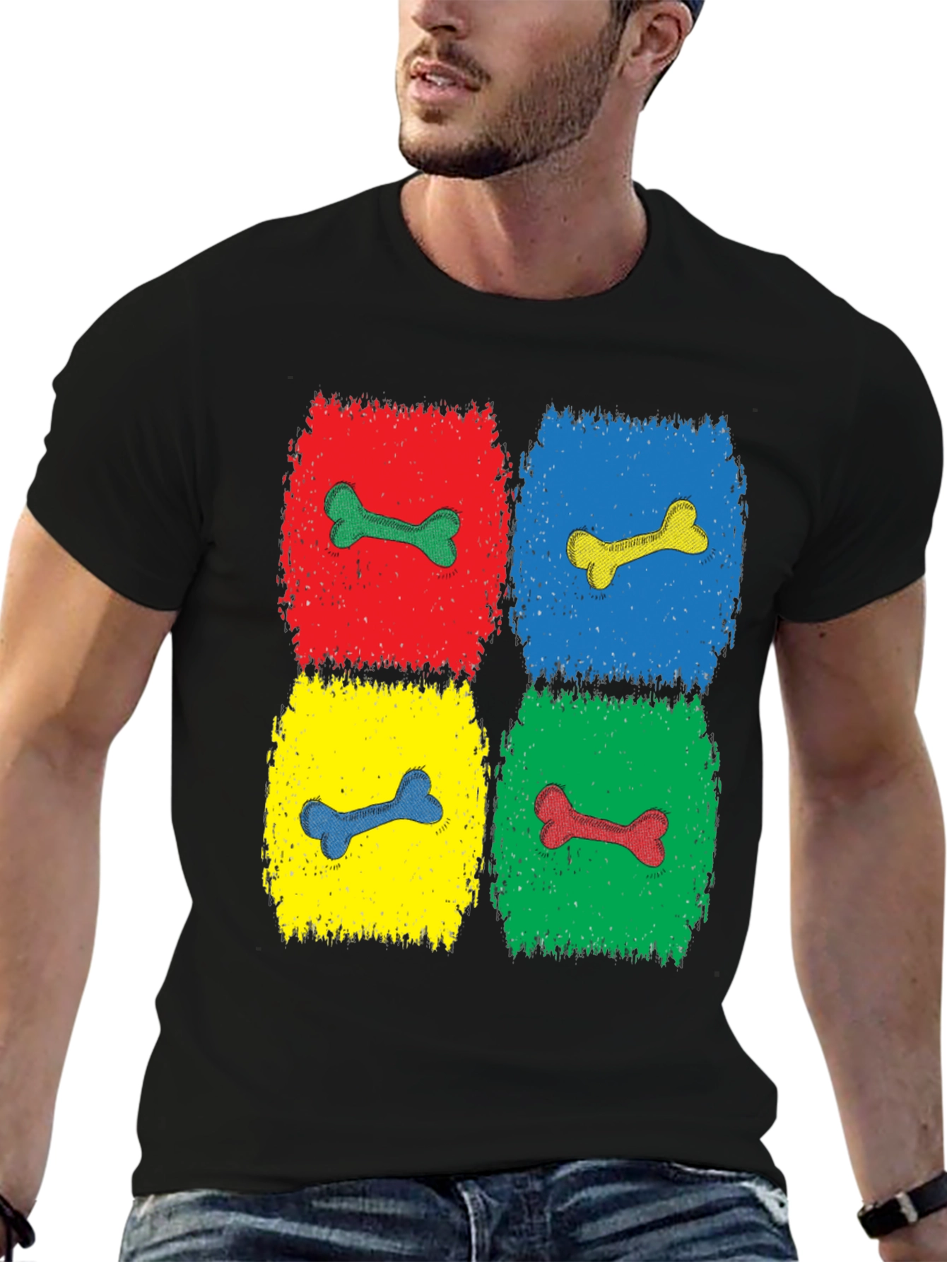 Pop Art Bone Pattern T-Shirt