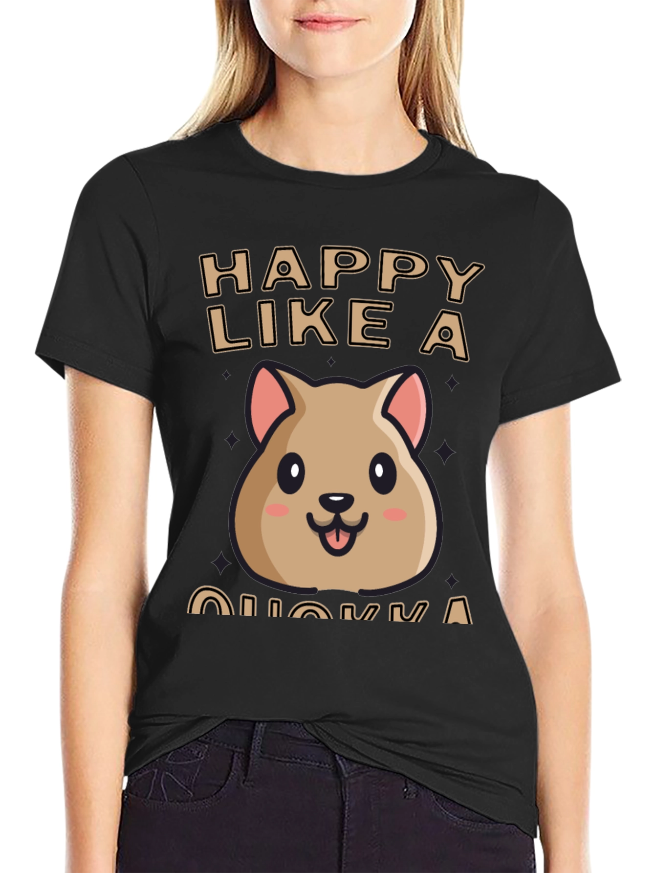 Happy Quokka T-Shirt - Cute Animal Graphic Tee
