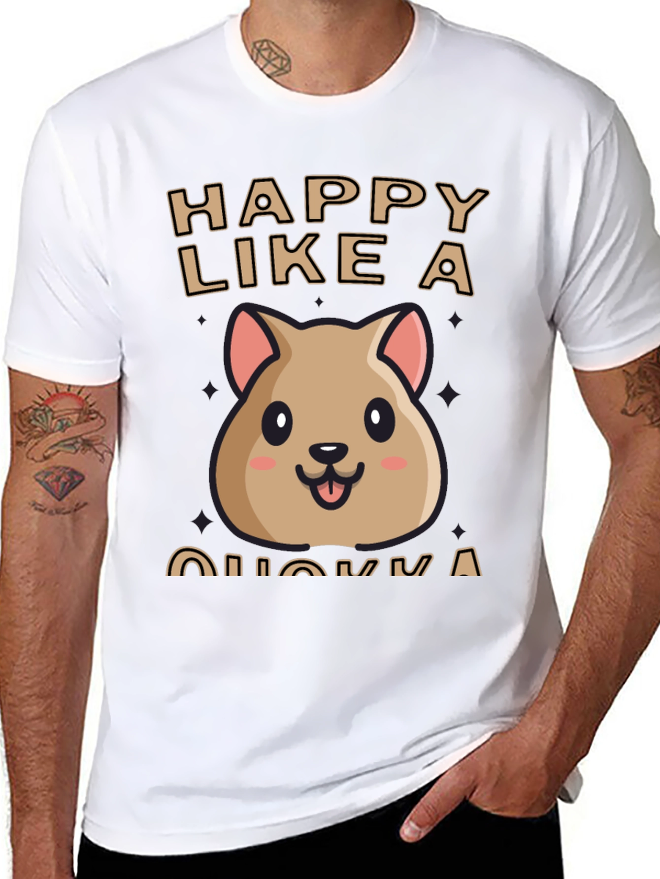 Happy Quokka T-Shirt - Cute Animal Graphic Tee