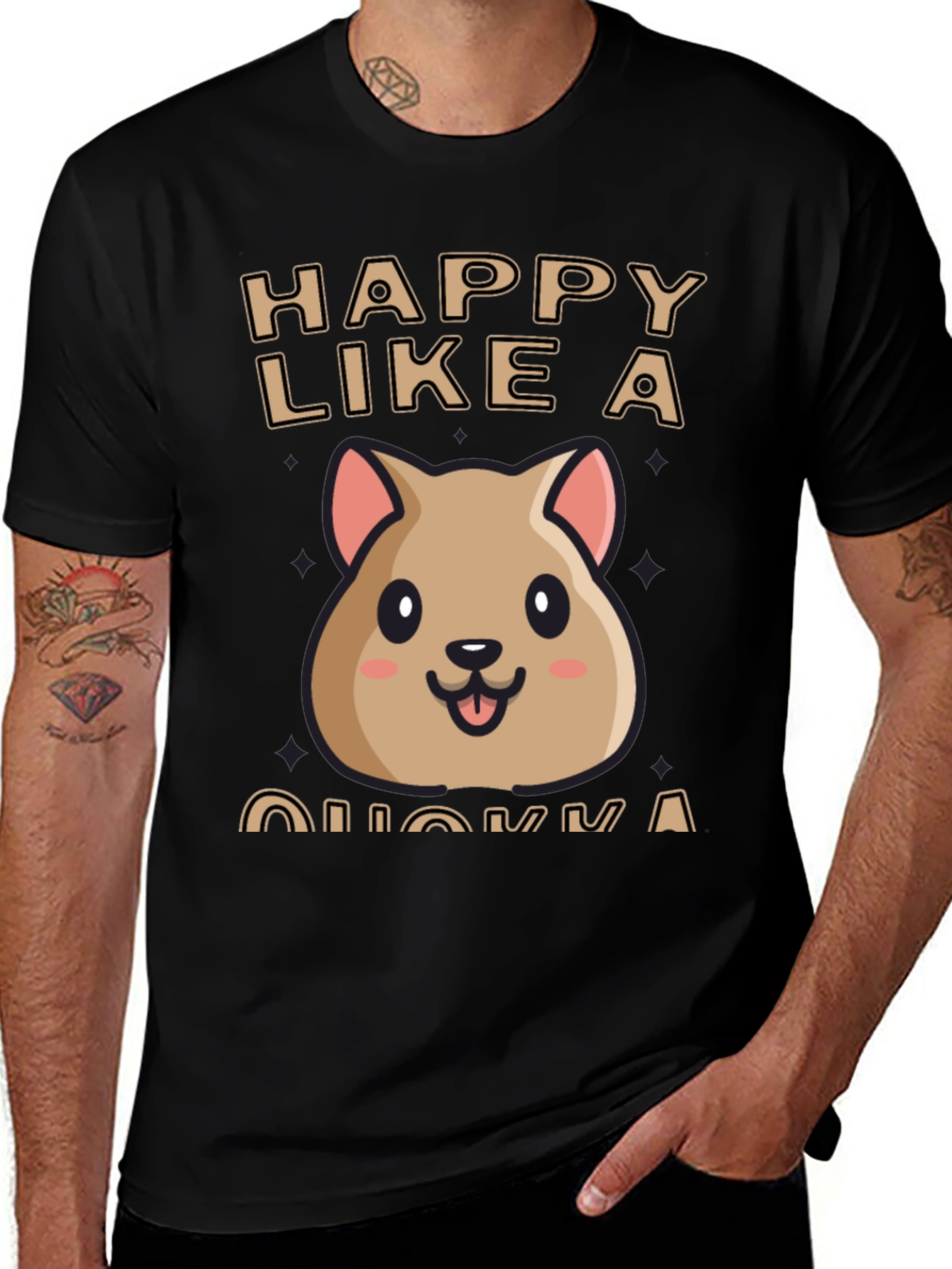Happy Quokka T-Shirt - Cute Animal Graphic Tee