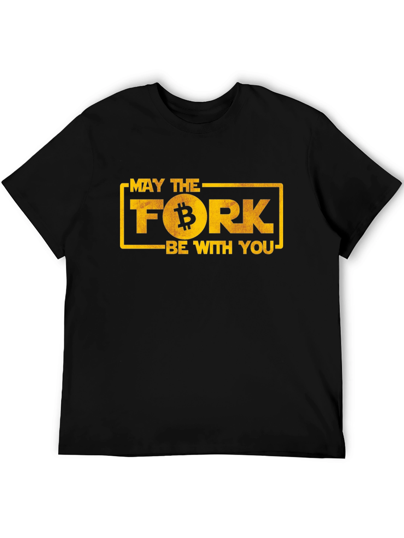 May The Fork Be With You Bitcoin T-Shirt