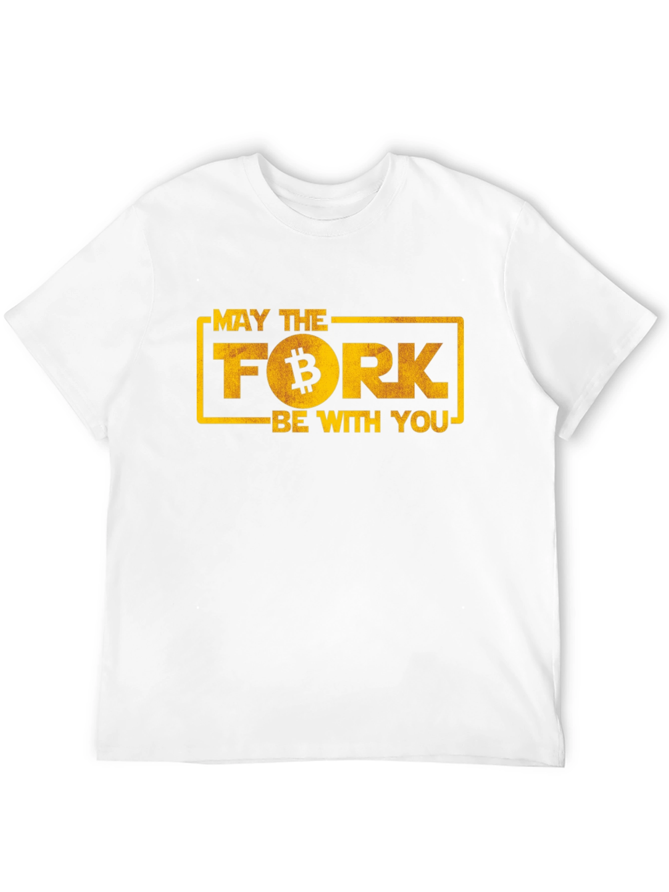 May The Fork Be With You Bitcoin T-Shirt