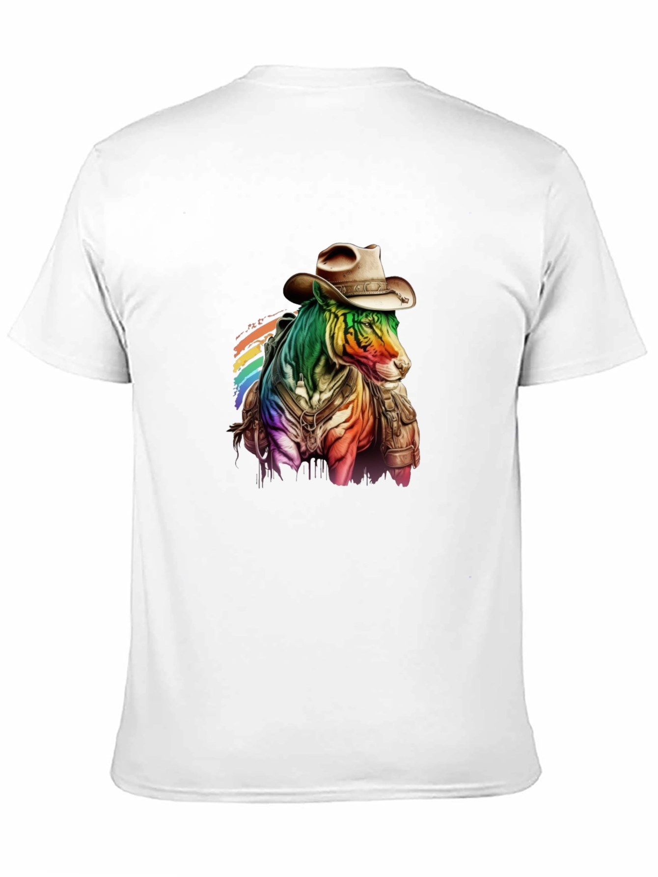 Rainbow Cowboy Horse Graphic Tee