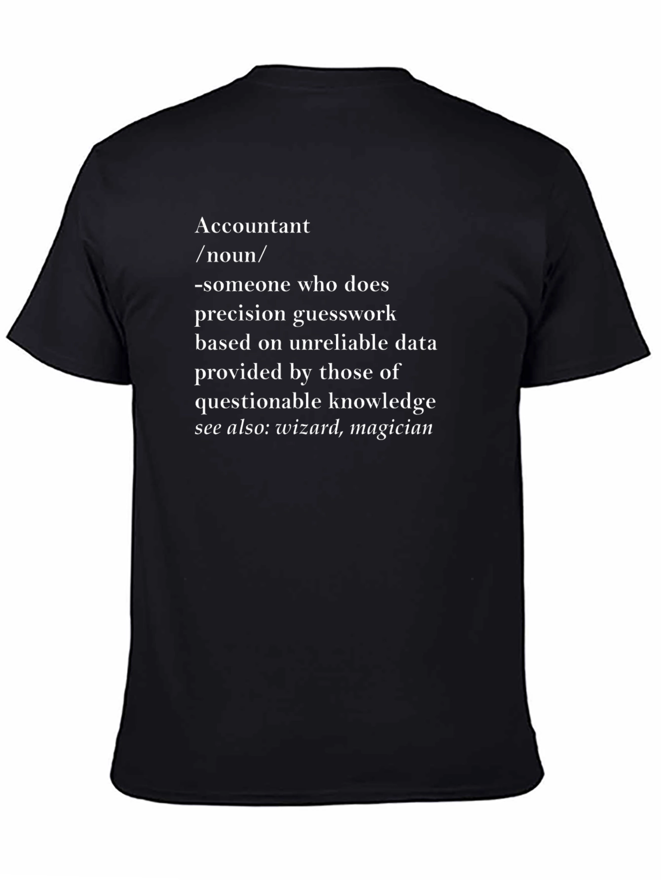 Accountant Definition T-Shirt - Funny Accounting Gift